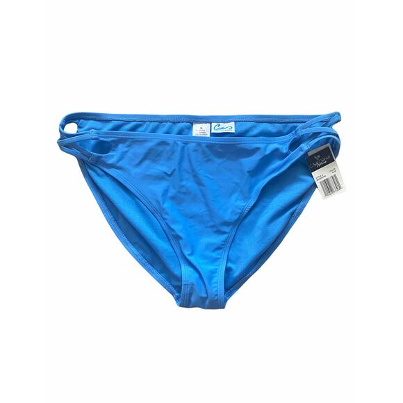 California Waves Blue Strappy Bikini Bottom XL NWT - Picture 2 of 5